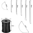 thumbnail image 6 of BUZIFU 17 PCS Upholstery Repair Kit Leather Craft Hand Stitching Tools with Heavy Duty Strong Needle Pins C Curved Needles, Hair Nylon Thread Cord for Sewing Canvas Wig Carpet Fur Making, 150 Meters, 6 of 7