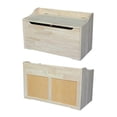 thumbnail image 6 of Pemberly Row 37" Solid Wood Storage Box with 2 Safety Hinges in Natural, 6 of 8