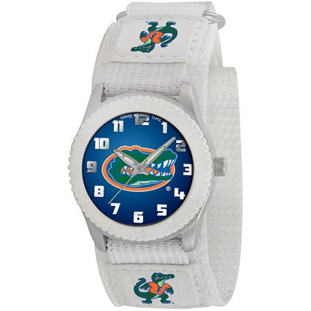 Game Time NCAA Kids' University of Florida Gators Rookie Series Watch, White Velcro Strap