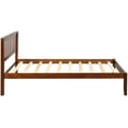 thumbnail image 6 of Harper & Bright Designs Wood Platform Bed with Headboard/Wood Slat Support, Twin (Walnut), 6 of 7