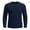 A26-Navy, variant on Kalauyu Mens Waffle Knit Textured Shirts Long Sleeve Round Neck Blouse Soft Stretch Casual Spring Fall Daily Wear Tunic Tops
