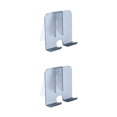 thumbnail image 3 of Ounissouiy Soporte para teléfono Estante de baño Soporte perezoso Autoadhesivo de larga duración Instalación práctica Accesorios para el Negro 2piezas, 3 of 6