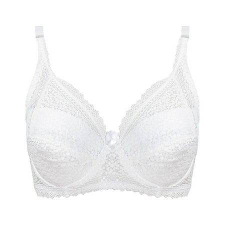 Tuosodrolic Women s Underwire Bra Lace Push Up Bralette See Through Minimizer Bra Supportive Bras Comfy Everyday Bra