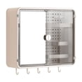 thumbnail image 1 of White Wall Mounted Bathroom Storage Cabinet Featuring Double Doors And Pegboard For Comprehensive Vanity And Bathroom Organization, 1 of 7