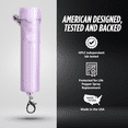 thumbnail image 7 of Guard Dog Security Packin' Heat, World’s Smallest Pepper Spray Self Defense for Women, Police Strength with Keychain Snap Clip, Compact Design, Long Range, UV Dye, Push-Button Safety Cap, 7 of 7