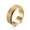 Gold, variant on 8MM Blue/Black/Gold Frosted Spinner Band Titanium Steel Wedding Ring Size 7-12