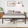 thumbnail image 3 of Auroral Zone 14 inch Queen Metal Platform Bed Frame, Heavy Duty Mattress Foundation, No Box Spring Required, 3 of 7