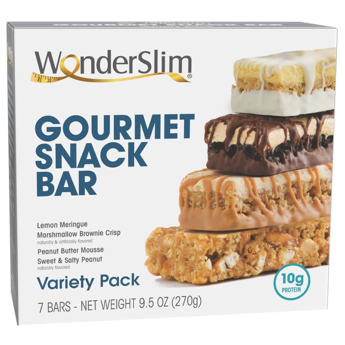 WonderSlim Gourmet Snack Bar, Variety Pack (7ct)