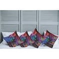 thumbnail image 2 of Ambesonne Colorful Throw Pillow Cover 4 Pack, Rainbow Colored Rock, 18", Multicolor, 2 of 7