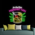 thumbnail image 4 of Handmadetneonsign Just One More Manhattan Neon Sign, Cocktail Wall Art Decor, Bar Pub Home Room Wall Decor, 4 of 5