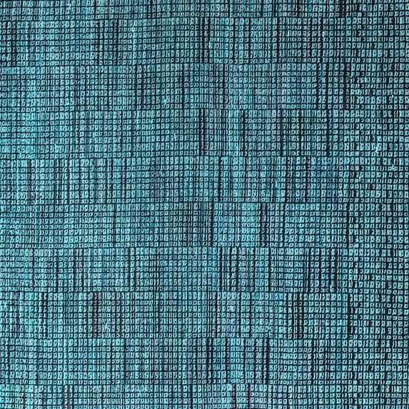 Ahgly Company Indoor Square Abstract Light Blue Modern Area Rugs, 5' Square