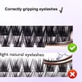 thumbnail image 2 of Crema de rímel Z'LRAQI BEAUTY Juego de pestañas postizas individuales Kit de grupos de pestañas Pestañas postizas Pestañas de aspecto natural con unión de pestañas y sello y pinzas de pestañas Kit de, 2 of 8