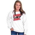 thumbnail image 4 of Sprawl and Brawl Muay Thai Fight Unisex Plus Fleece Graphic Sweatshirt Brisco Brands 2X, 4 of 5