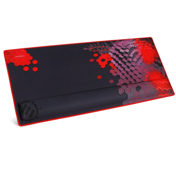 ENHANCE XXL Large Extended Gaming Mouse Pad with Ergonomic Memory Foam