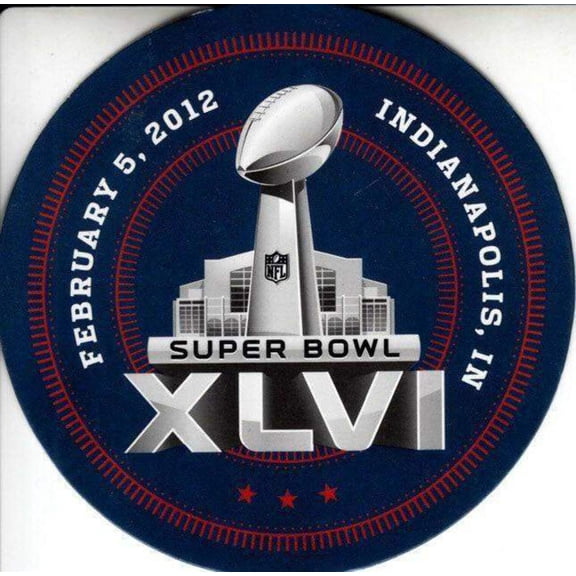 Super Bowl 46 logo coaster (New York Giants Win)