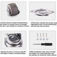 thumbnail image 4 of Ruedas giratorias para muebles de color rosa para manipulación de muebles y transporte industrial, 25 mm, color gris (2 ruedas con freno y 2 ruedas sin freno), 4 of 5
