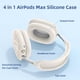thumbnail image 4 of Funda de silicona grabada con flores para AirPods Max [4 en 1], 4 of 7