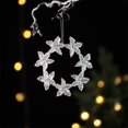 thumbnail image 2 of Christmas Ball Bauble Crystal Deer Flower Ornament Indoor Outdoor Hanging Decoration Holiday Party Wedding Halloween Thanksgiving Valentine's Day Decor, 2 of 6