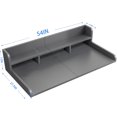 thumbnail image 2 of HomePerch 54" Washer Dryer Countertop with Storage Shelf, Double Layer Laundry Wood Shelf Topper with Edge, Over Washer & Dryer Organizer, Gray, 2 of 6