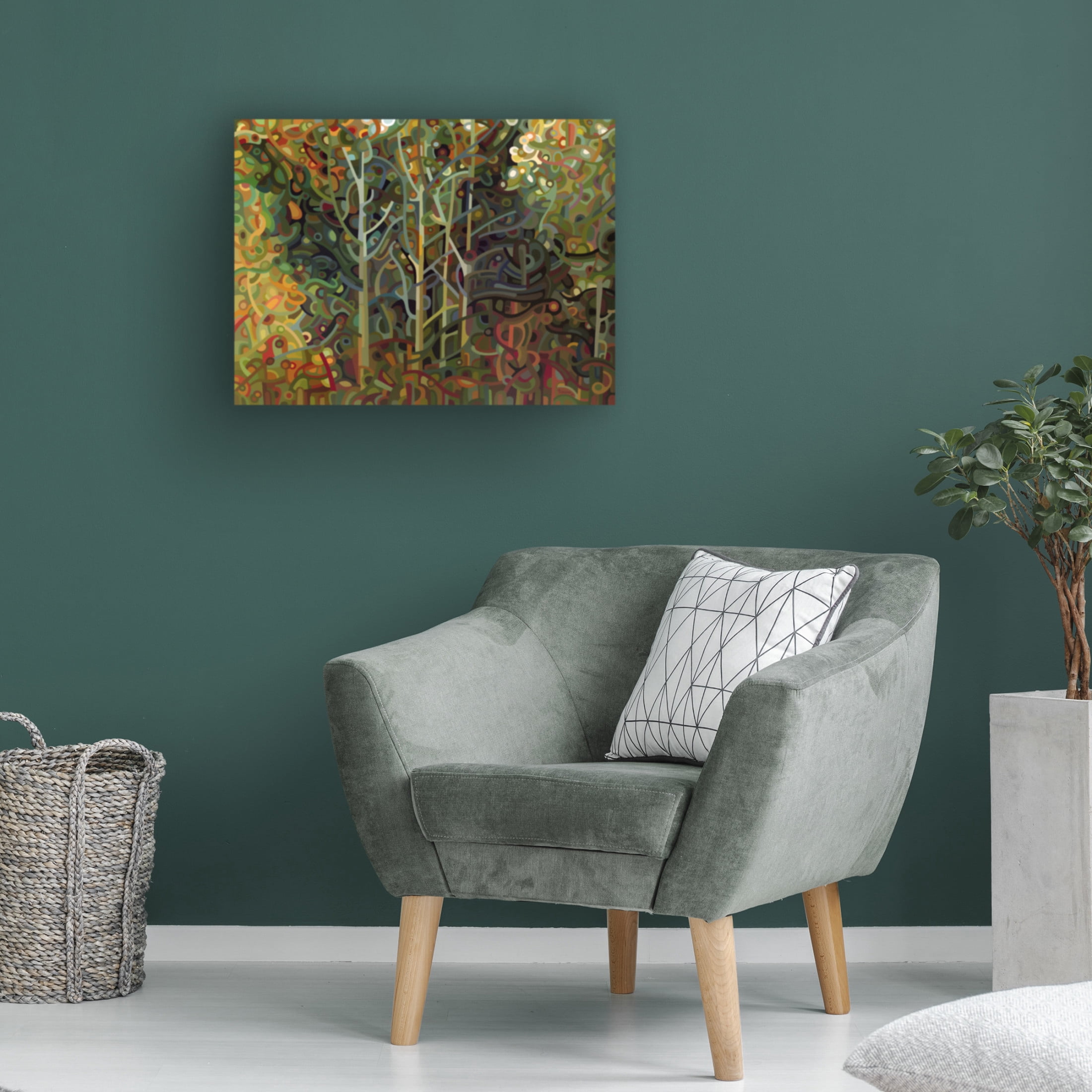 Canvas Wall Art - Mandy Budan 'Verdigris' Wall Art for Living Room, Bedroom, or Office Décor by Trademark Fine Art - 32 x 24 Inches