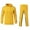 Yellow, variant on Qingpeng Men's Tracksuit 2 Piece Hooded Athletic Sweatsuits Casual Running Jogging Sport Suit Sets