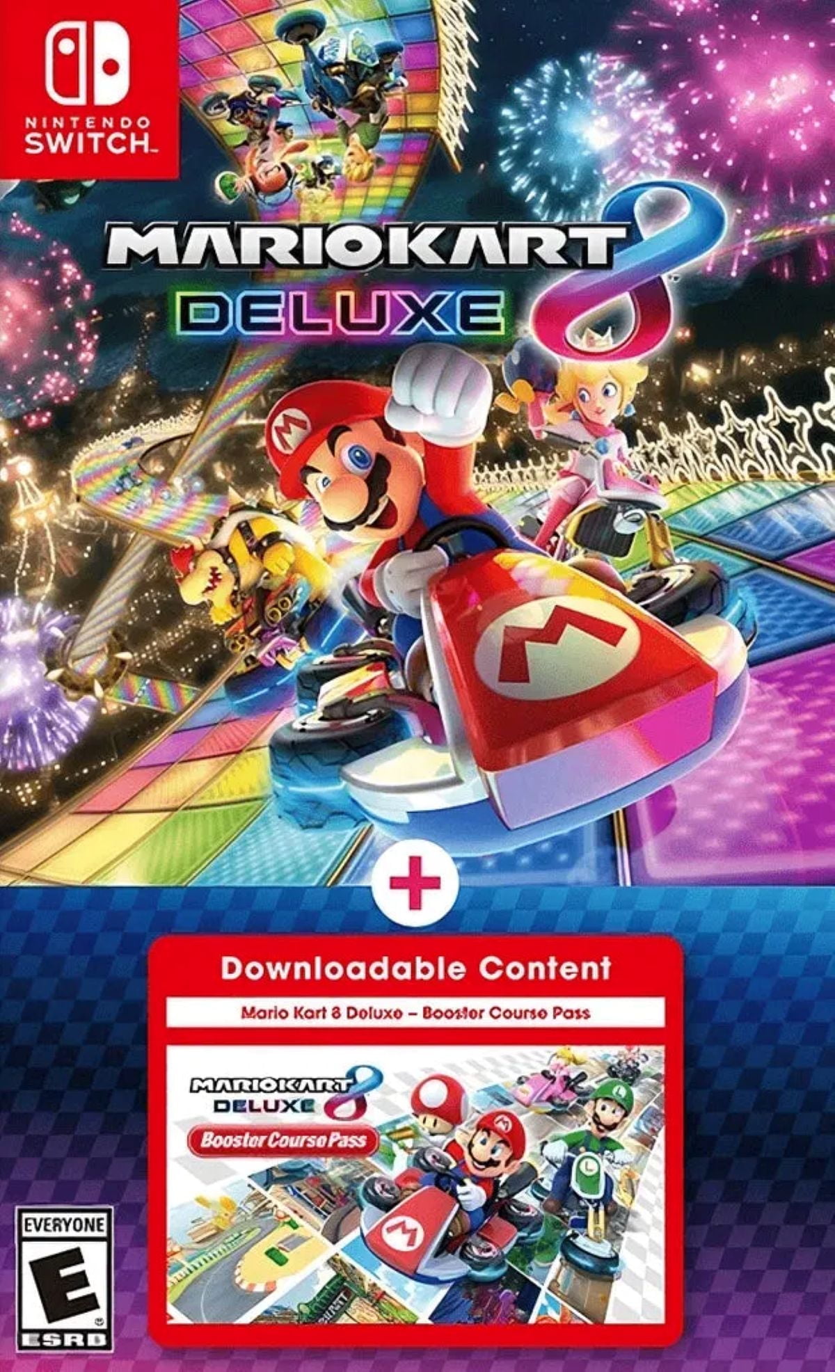 Nintendo Switch Mario Kart 8 Deluxe with Luigi DLC & Sentriq