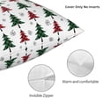 thumbnail image 3 of Pofeuu Buffalo Plaid Christmas Trees Print Double-sided plush pillowcase Square Throw Pillow Covers Pillows Cover for Living Room Bedroom Sofa Couch Cushion Cover（No pillow core）-18"x18", 3 of 7