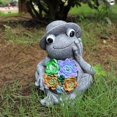 thumbnail image 4 of Succulent Frog Figurine Ornament Creative Craft Tabletop Statue for Balcony Garden Decorations, 4 of 8