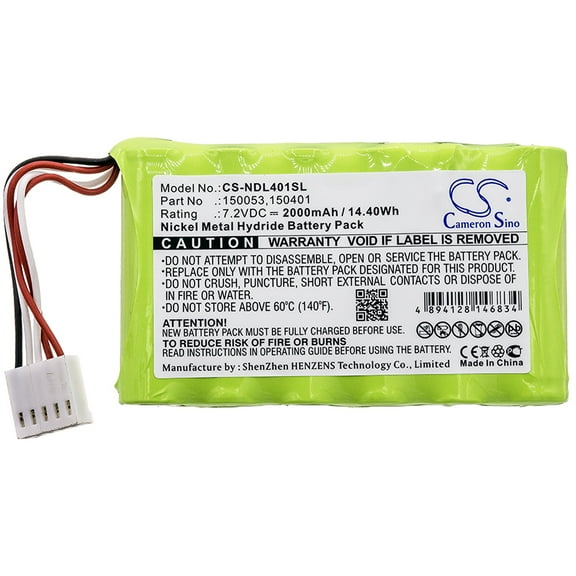 2000mAh Ideal 150053 150401 Battery for SignalTEK II FO UniPRO MGig1 NaviTEK II SignalTEK CT LanXPLORER