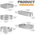 thumbnail image 2 of FANGSUN 4 Inch English Muffin Rings, Stainless Steel Crumpet Rings, Tart Rings for Baking, Double Rolled Nonstick Round Cake Ring, Metal Pastry Ring Mold for Dessert Food Making Tool, 0.75 inch-Height, 2 of 7