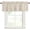 Beige, Sand, variant on Navy Blue Gingham Rod Pocket Curtain Valance, Modern Minimalist Geometric Plaid Farmhouse Window Valance for Living Room, Bedroom, Kitchen 42"W x 12"L