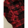 thumbnail image 6 of Bagilaanoe Toddler Baby Boy Hooded Jacket Plaid Long Sleeve Single-Breasted Shacket Coat with Pockets 1T 2T 3T 4T 5T 6T Kids Fall Casual Outwear, 6 of 8