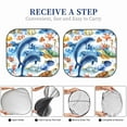 thumbnail image 7 of Uemuo Marine Animals Printed 2 PCS Car Windshield Sun Shade, Auto Sun Heat and UV Rays Blocker, Foldable Automotive Front Window Sunshade Protector, 7 of 7
