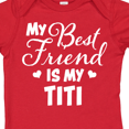 thumbnail image 4 of Inktastic My Best Friend is My Titi with Hearts Boys or Girls Baby Bodysuit, 4 of 5