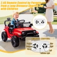 thumbnail image 5 of Okybaby 24V Kids Ride On Truck Car with Remote Control,Four-wheel Suspension, Max Speed 3.11MPH, Electric Kids Ride On Toy Car with Dual Motor,LED Light,USB,Bluetooth,MP3 for Kids of 2-5,Red, 5 of 8