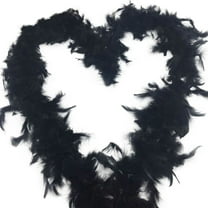 Clearance under $5! Party Favors Kingtowag Eve Party Supplies 2025, 2M Stage Performance Decoration Feather Scarf Accessories Black, Birthday Giftseasy to Activate Vibrant