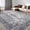 Bohemian-Gray, variant on 8x10 Boho Area Rug, Washable Vintage Persian Rug with Non-Slip Rubber Backing for Living Room