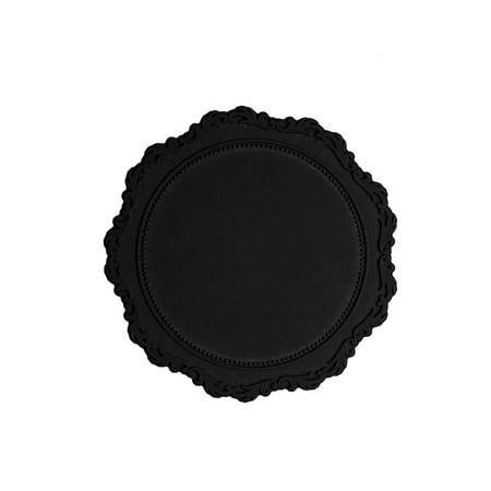 

HCfood Vintage Lace Decor Serving Tray Retro Style Beautiful ABS Resin Coffee Tray for Home