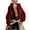 Wine, variant on VEKDONE Womens Full Zip Up Cropped Jacket Y2k Sweatshirts Hoodie Jackets Fall Long Sleeve Drawstring Hooded Pullover Fashion Coats with Pockets