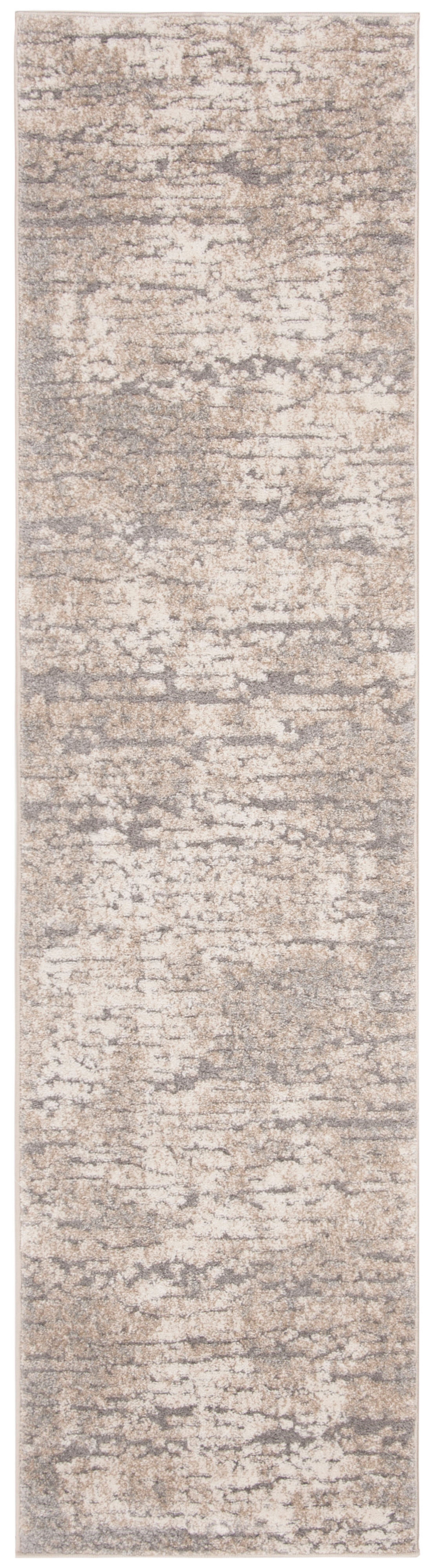 SAFAVIEH Spirit Annabelle Abstract Overdyed Runner Rug, Taupe/Ivory, 2' x 8'