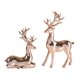 thumbnail image 5 of Colección de 2 esculturas de alce, estatuas de animales, figuras decorativas creativas Oro rosa, 5 of 9