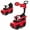 Red, variant on Costway 3 in 1 Ride on Push Car Mercedes Benz G350 Stroller Sliding Car w/ Canopy Red