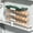 C, variant on Single Row Green Refrigerator Door Egg Holder 1-Tier Slide Rail Organizer Space Saving Kitchen Storage Container
