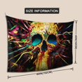 thumbnail image 3 of DouZhe Psychedelic Colorful Skull Tapestry Modern Wall Hanging Tapestries Dorm Room Home Decor, 60" x 40", 3 of 7