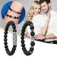 thumbnail image 2 of 2 unidades/set de pulseras de cuentas de Buda para mujer y hombre, pulseras de piedra de lava negra y ojos de tigre, brazaletes con charm, budismo, 2 of 8