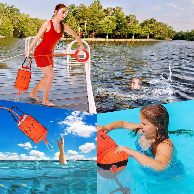 Water Rescue Throw Bag with 70 Feet of Rope, First Aid Device for Kayaking  and Rafting, Safety Equipment for Raft and Boat 