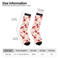 thumbnail image 2 of Susaid Cute Mushroom Print Men's Moisture Wicking Cushioned Crew Work Boot Socks Suitable for Size 36-45, 2 of 6