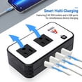 thumbnail image 4 of AA Products Power Inverter 12V DC to 110V AC 200W Car Charger Adapter Various Charging Protocols Fits AA Products Power Tool Organizer, 4 of 6