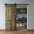 thumbnail image 4 of Coast Sequoia Inc Coast Sequoia 36in x 84in S Series Pine Wood Sliding Barn Door With Hardware Kit Kona Coffee, 4 of 5