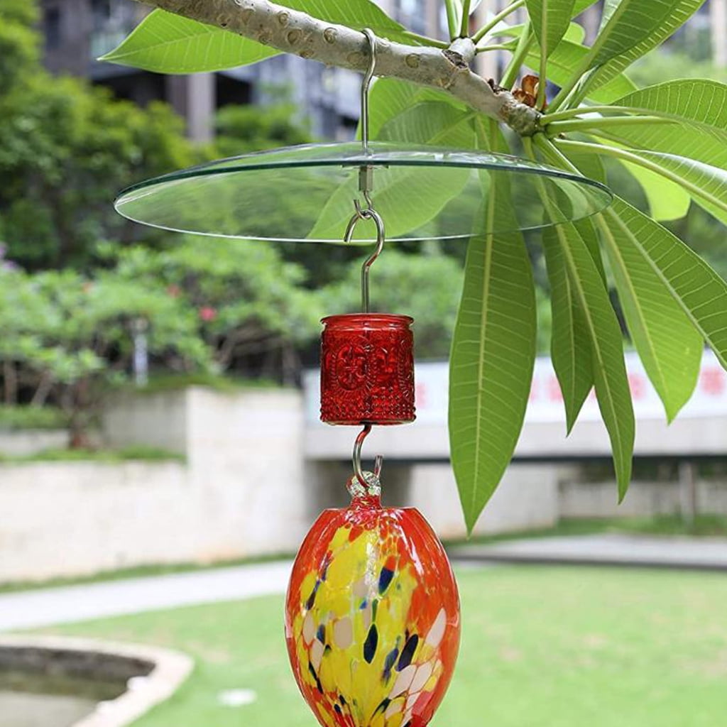 Hanging Bird Feeders Rain Covers 33cm Clear Dome Rain Covers Umbrella Outdoor Rain Protectors for Feeding Station